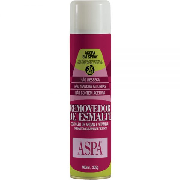 ASPA REMOVEDOR DE ESMALTE SPRAY 400ML