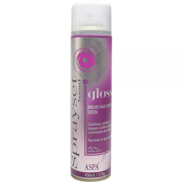 SPRAYSET HS GLOSS BRILHO SERUM SHEN 400ML