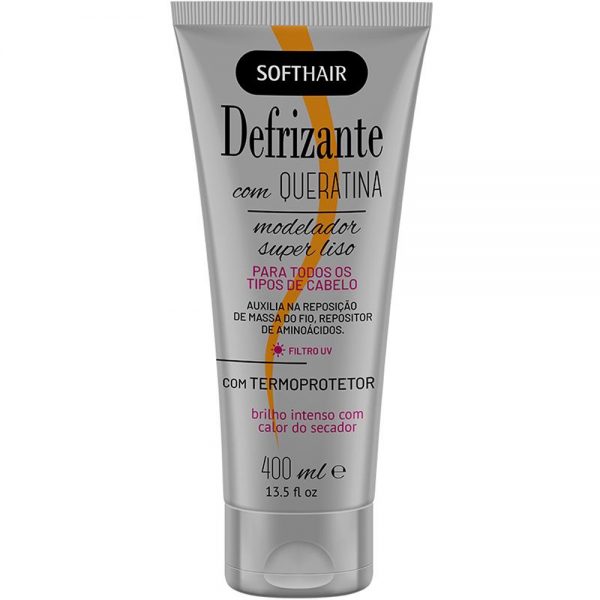 SOFTHAIR DEFRIZANTE CINZA QUERATINA 400ML