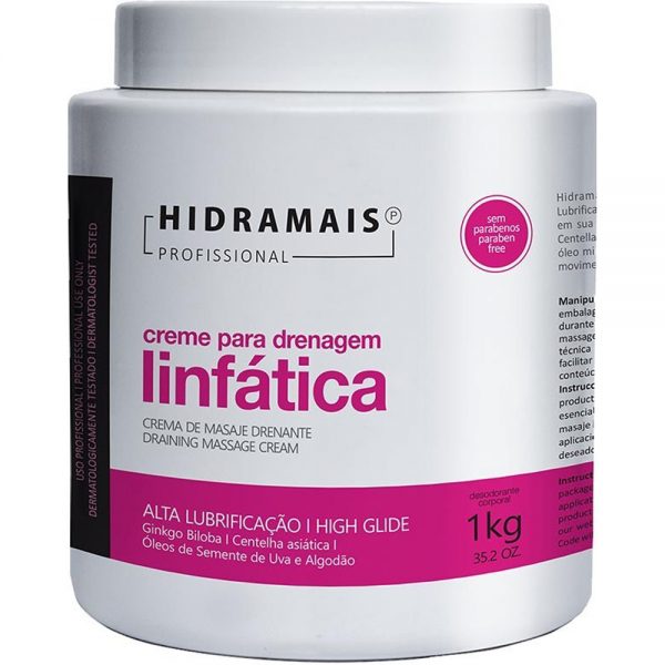 HIDRAMAIS CREME MASG. ALTA LUB DRENAGEM 1KG