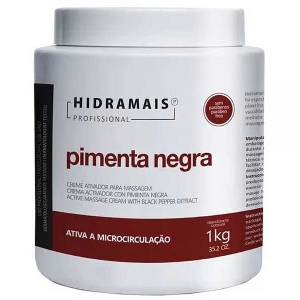 HIDRAMAIS CREME MASG. PIMENTA NEGRA 1KG