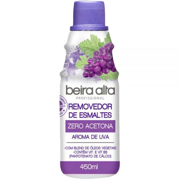 BEIRA ALTA REMOVEDOR ESMALTE ZERO ACETONA 450ML