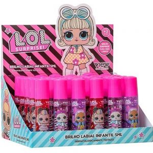 DISPLAY C/30UN BRILHO LABIAL INFANTIL LOL