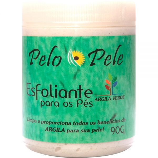 PELO E PELE ESFOLIANTE P/ OS PES ARGILA VERDE 90G