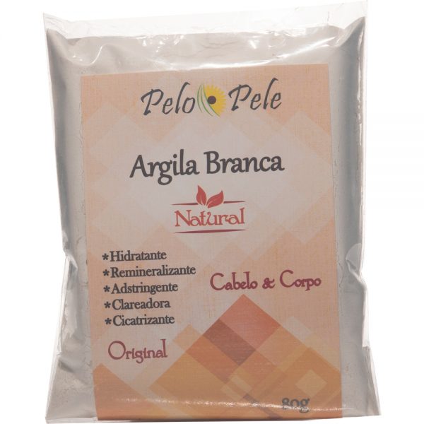 PELO E PELE ARGILA BRANCA 80G