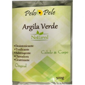 PELO E PELE ARGILA VERDE 500G