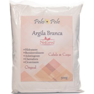PELO E PELE ARGILA BRANCA 500G