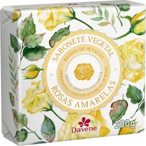 DAVENE SABONETE VEGETAL ROSAS AMARELAS 200G