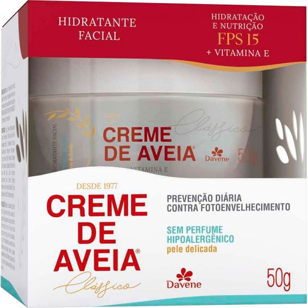 DAVENE CREME DE AVEIA FACIAL HIPOALERGENICO 50G
