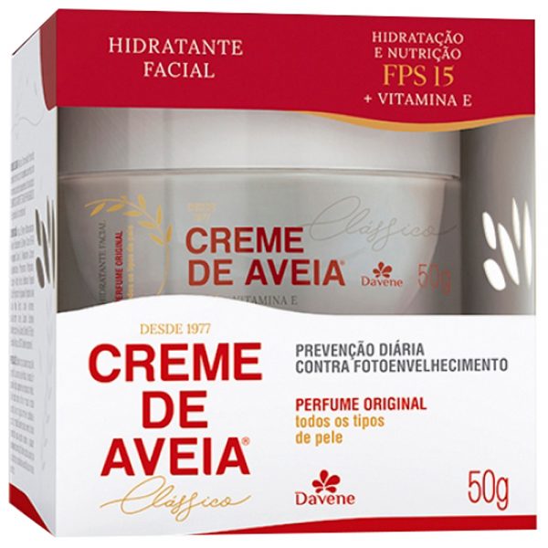 DAVENE CREME DE AVEIA FACIAL TODOS TIPOS PELE 50G