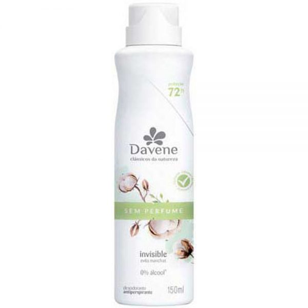 DAVENE DESODORANTE AEROSOL SEM PERFUME 150ML