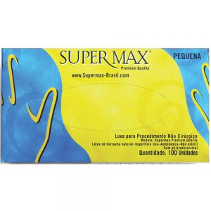SUPERMAX LUVA COM PO TAM EXTRA/P C/100UN
