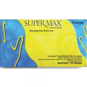 SUPERMAX LUVA COM PO TAM P C/100UN