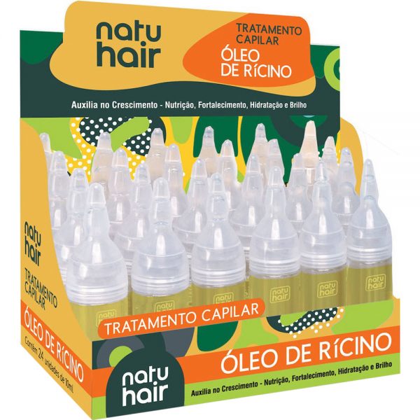 NATUHAIR VITAMINA CAP. OLEO DE RICINO CX.24X10ML