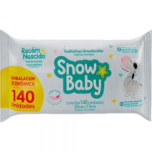 SNOW BABY TOALHAS UMIDECIDAS RECEM NASC. C/140UN