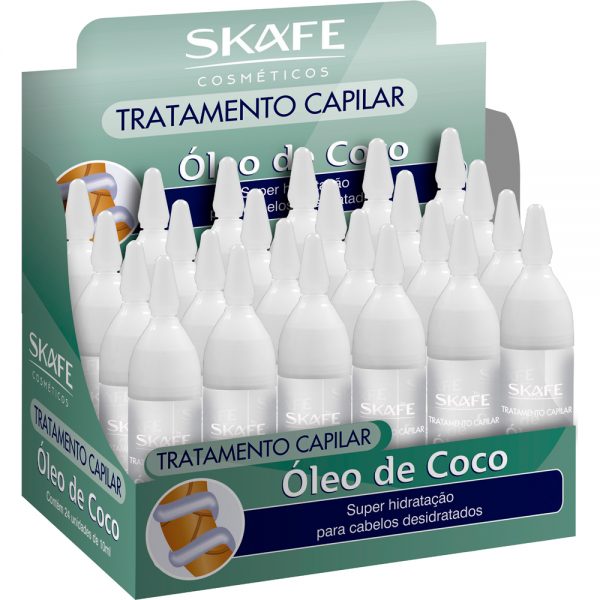 SKAFE TRATAMENTO CAPILAR OLEO DE COCO 24X10ML