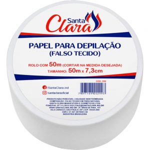 SANTA CLARA PAPEL P/DEPILACAO ROLO C/50MTS